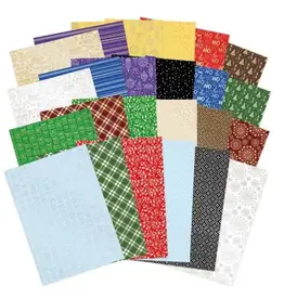 HUNKYDORY CRAFTS LTD. HUNKYDORY MATT-TASTIC FESTIVE FOILER EDGE-TO-EDGE CARDSTOCK BUNDLE