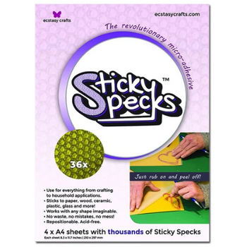 ECSTASY CRAFTS ECSTASY CRAFTS STICKY SPECKS A4 8.3X11.7'' 4PC