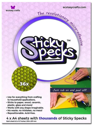 ECSTASY CRAFTS ECSTASY CRAFTS STICKY SPECKS A4 8.3X11.7'' 4PC