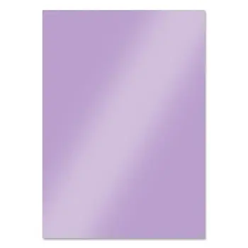 HUNKYDORY CRAFTS LTD. HUNKYDORY LILAC SHIMMER A4 MIRRI CARD ESSENTIALS 10 SHEETS