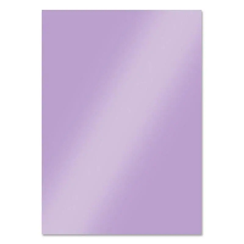 HUNKYDORY CRAFTS LTD. HUNKYDORY LILAC SHIMMER A4 MIRRI CARD ESSENTIALS 10 SHEETS