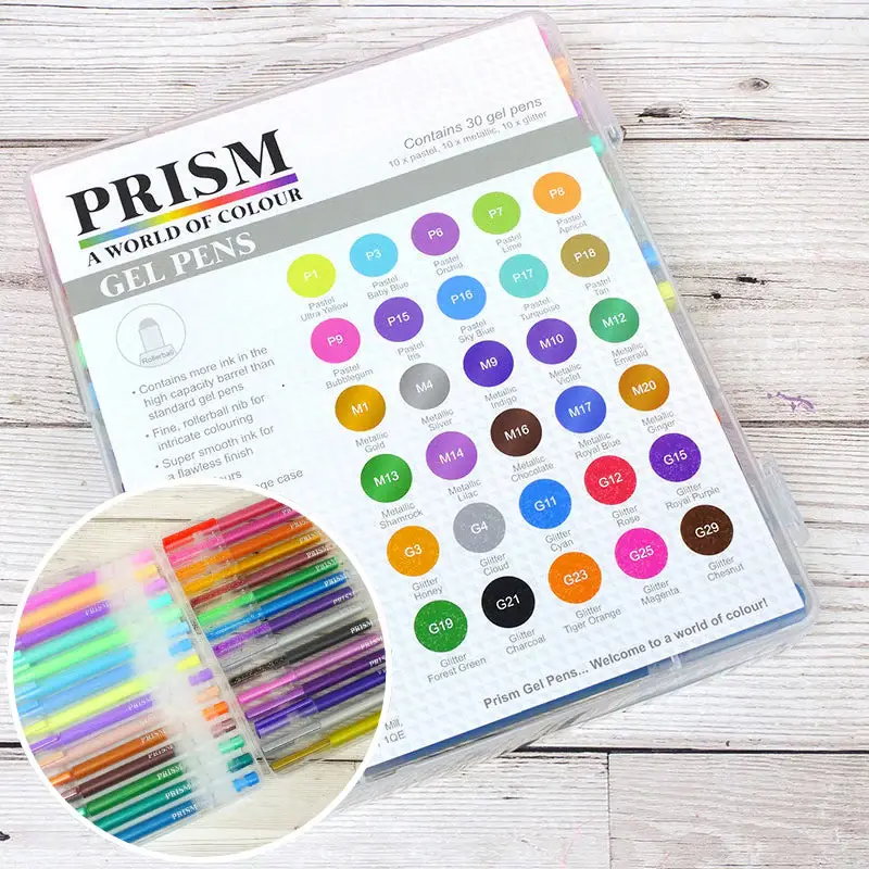HUNKYDORY CRAFTS LTD. HUNKYDORY PRISM GEL PENS 30 PACK