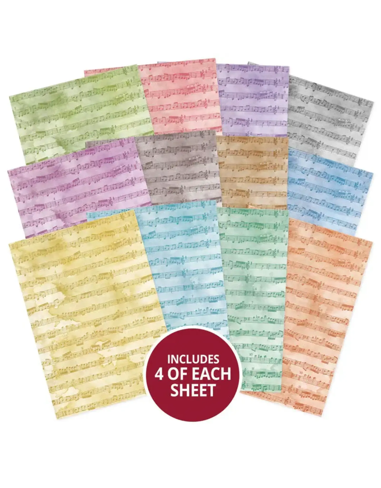 HUNKYDORY CRAFTS LTD. HUNKYDORY ESSENTIAL SELECTION MUSIC PAPER A5 PAPER PAD