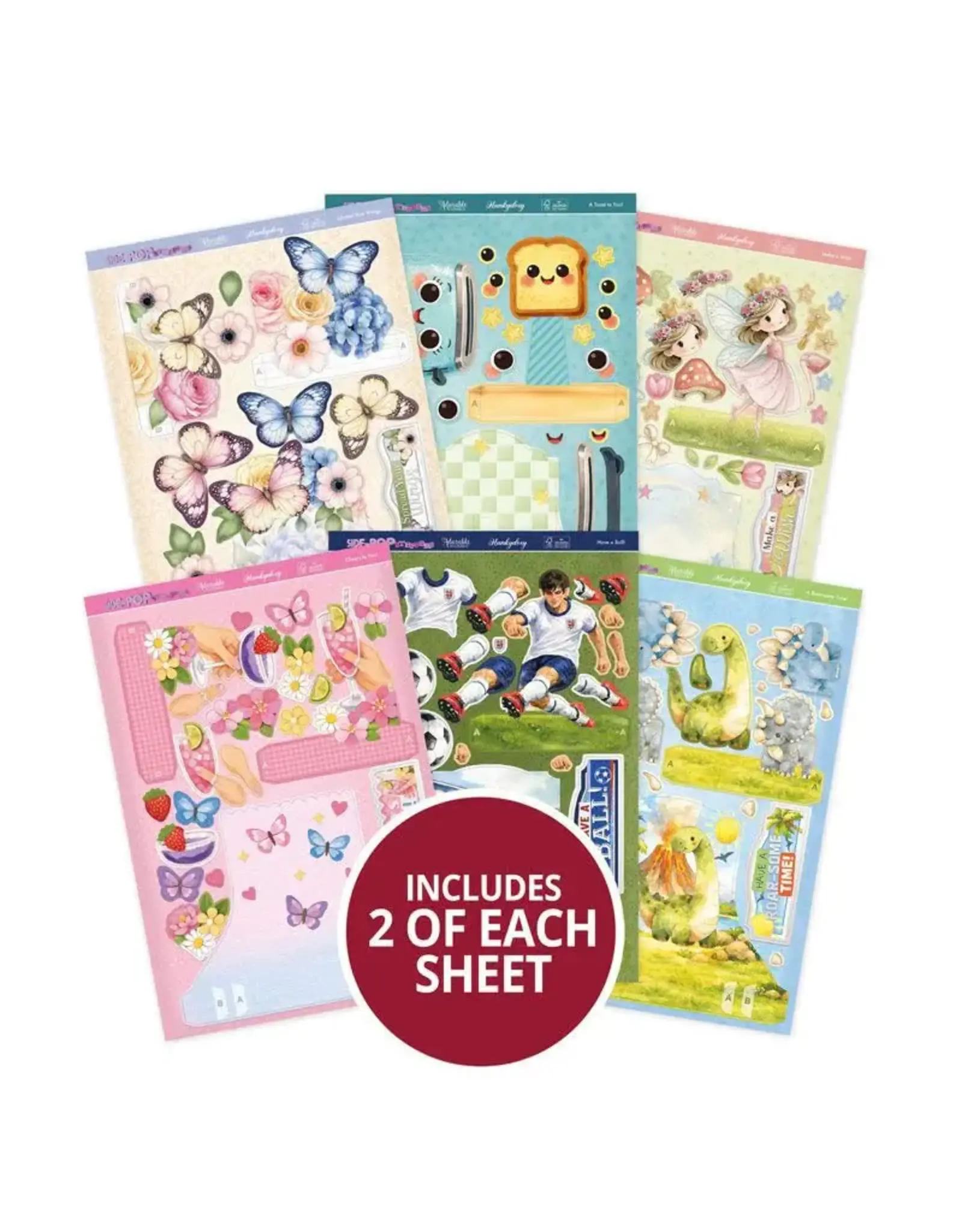HUNKYDORY CRAFTS LTD. HUNKYDORY SIDE-POP STEPPER CARDS - SILVER SET 2
