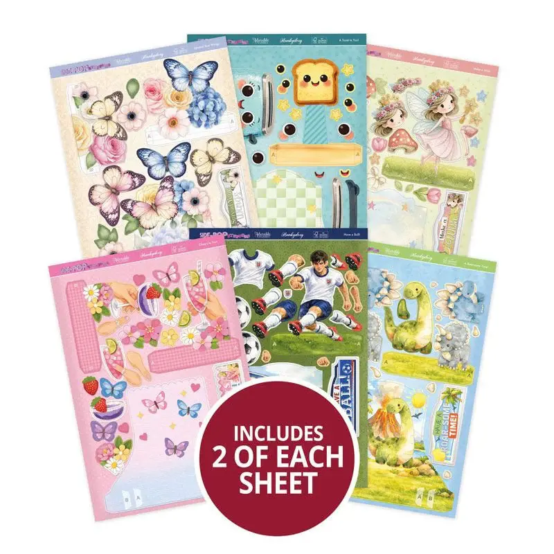 HUNKYDORY CRAFTS LTD. HUNKYDORY SIDE-POP STEPPER CARDS - SILVER SET 2