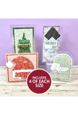 HUNKYDORY CRAFTS LTD. HUNKYDORY ESSENTIALS ACETATE CARD BLANKS SNOWFALL