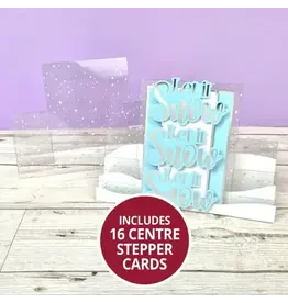 HUNKYDORY CRAFTS LTD. HUNKYDORY ACETATE STEPPER CARDS SNOWFALL