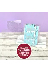 HUNKYDORY CRAFTS LTD. HUNKYDORY ACETATE STEPPER CARDS SNOWFALL