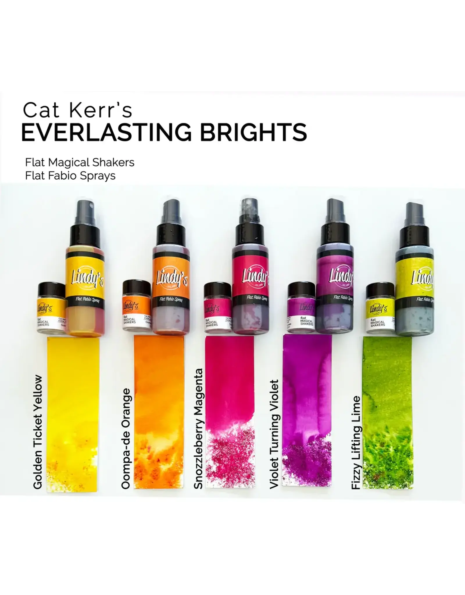 LINDY’S STAMP GANG LINDY'S STAMP GANG CAT KERR EVERLASTING BRIGHTS FLAT SHAKER 5 PACK