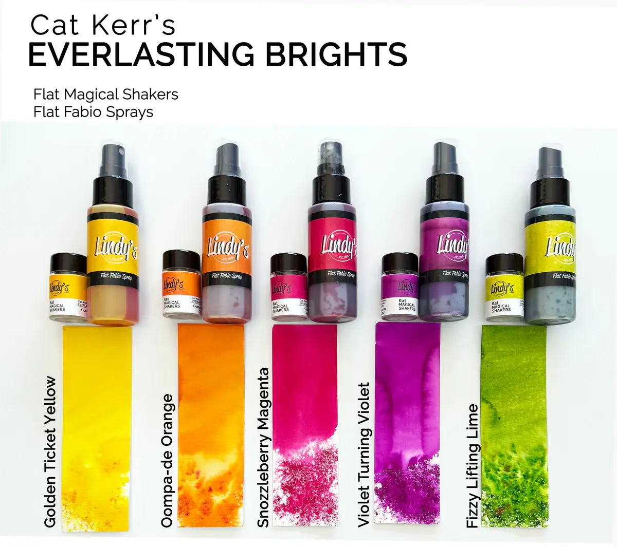 LINDY'S STAMP GANG LINDY'S STAMP GANG CAT KERR EVERLASTING BRIGHTS FLAT FABIO SPRAY 5 PACK