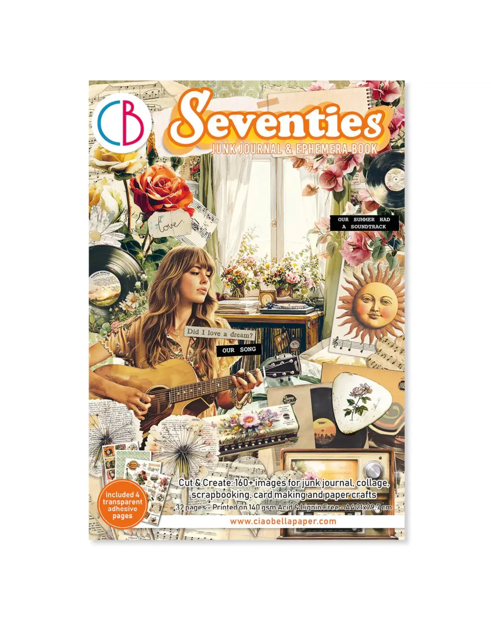 CIAO BELLA CIAO BELLA SEVENTIES JUNK JOURNAL & EPHEMERA 32/PK