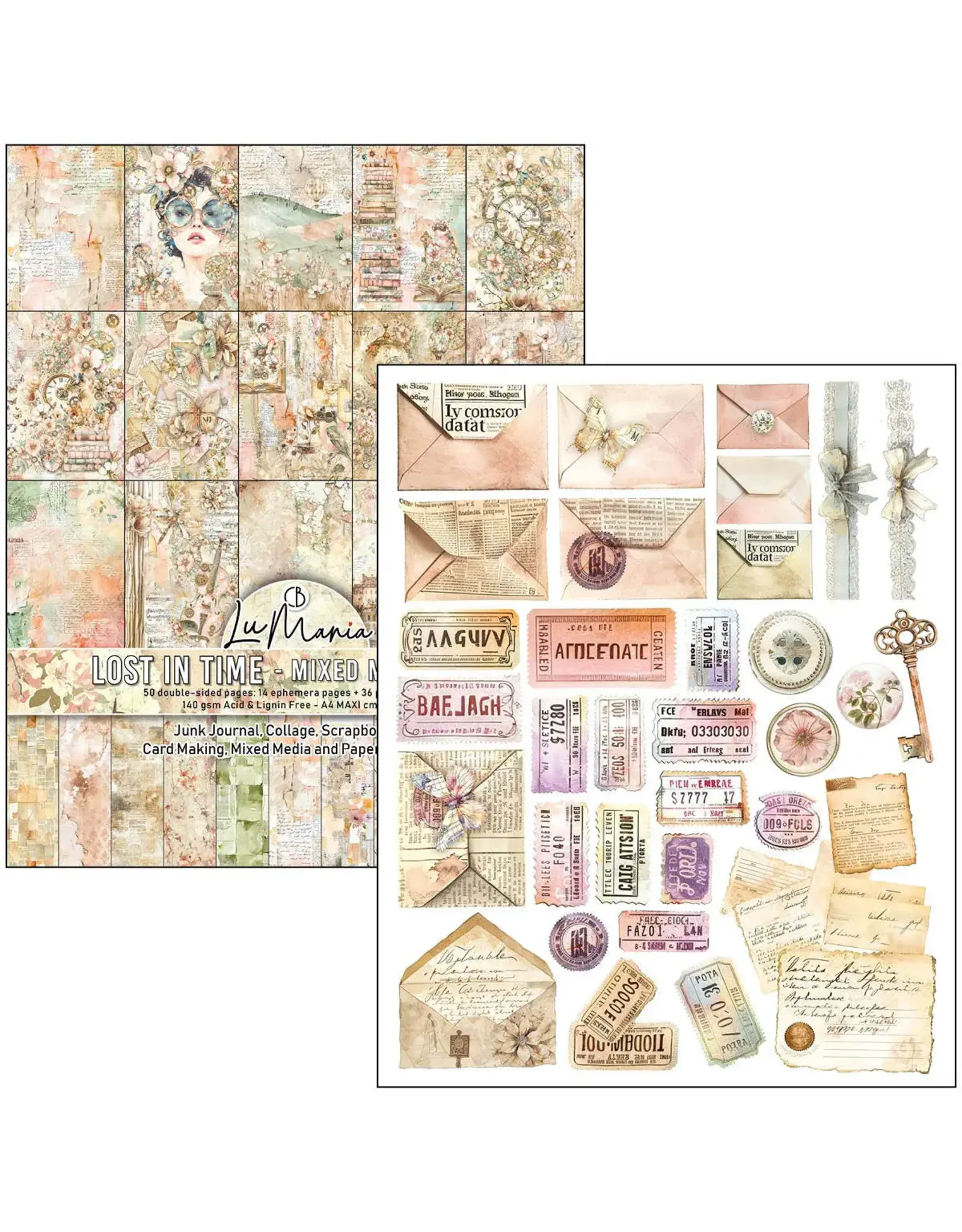 CIAO BELLA CIAO BELLA MIXED MEDIA BOOK LOST IN TIME A4 MAXI