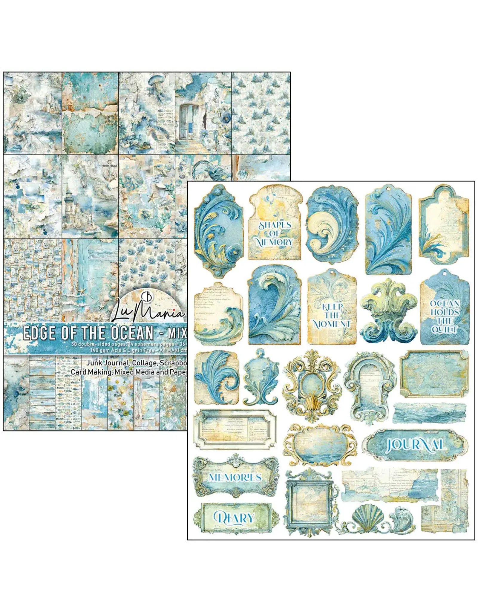 CIAO BELLA CIAO BELLA MIXED MEDIA BOOK EDGE OF THE OCEAN A4 MAXI