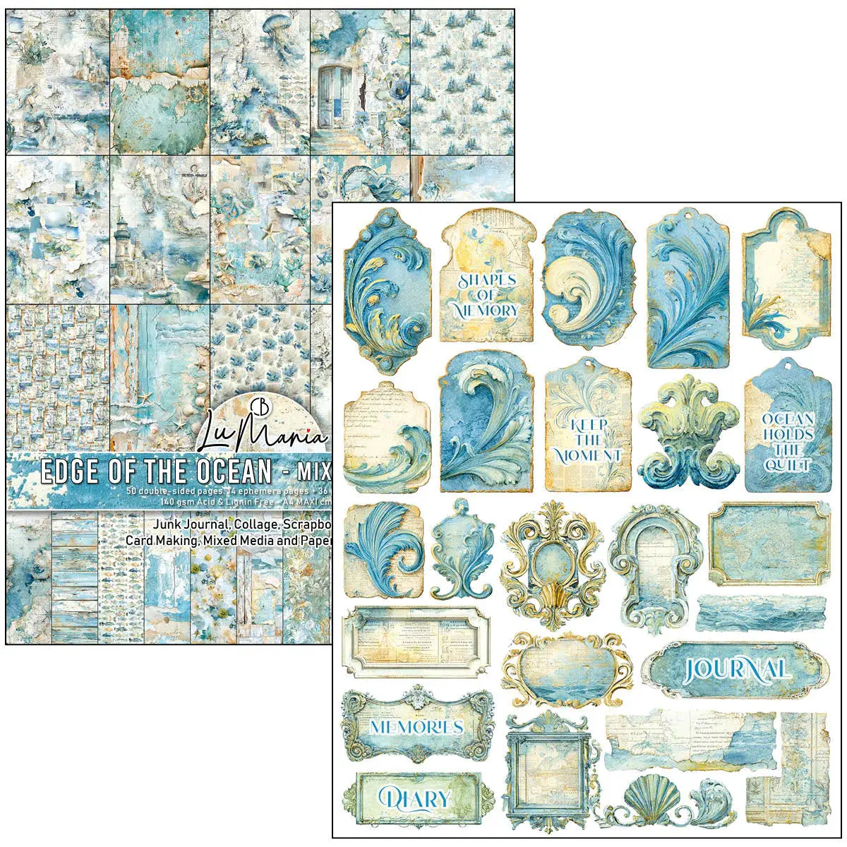 CIAO BELLA CIAO BELLA MIXED MEDIA BOOK EDGE OF THE OCEAN A4 MAXI
