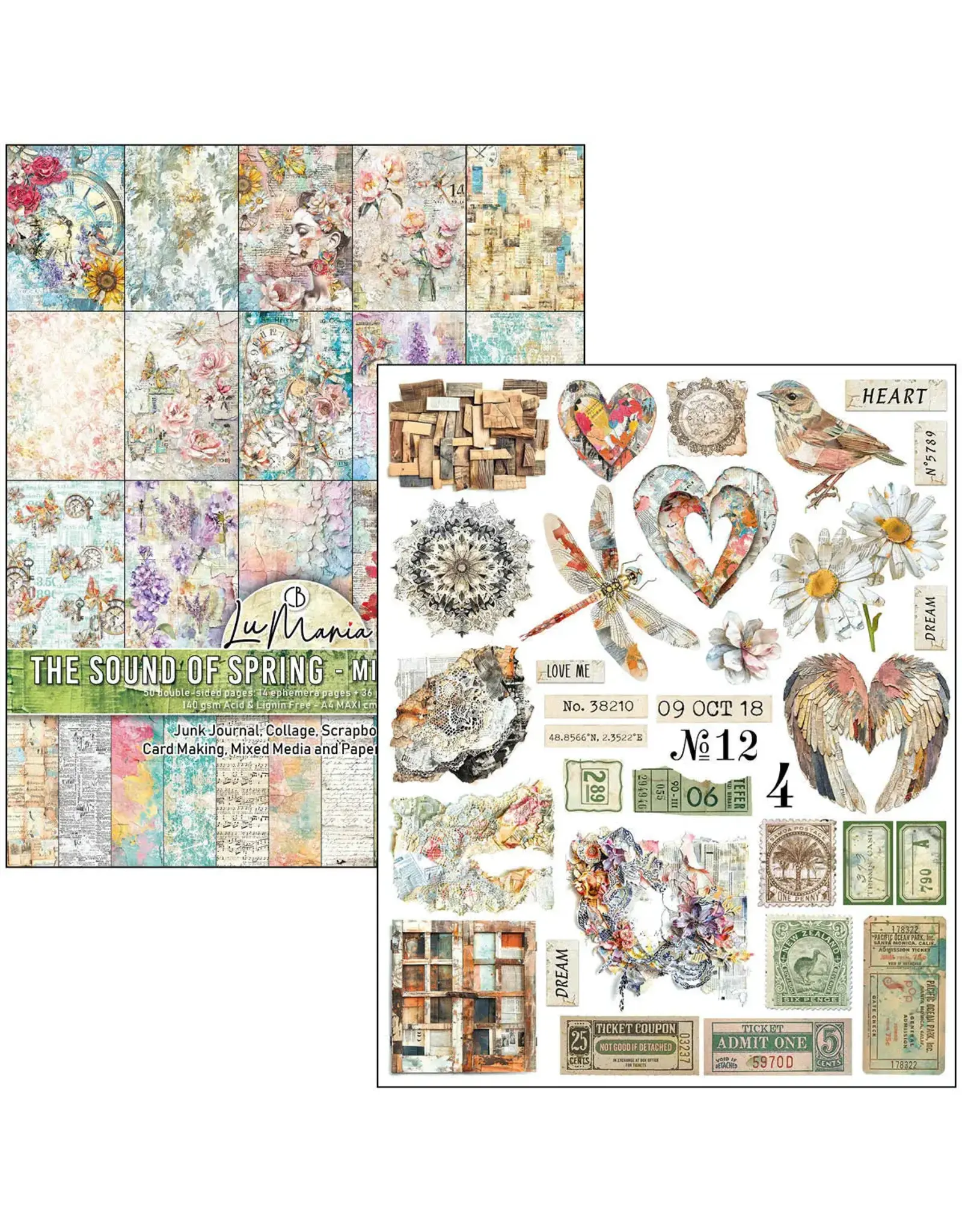 CIAO BELLA CIAO BELLA MIXED MEDIA BOOK THE SOUND OF SPRING A4 MAXI