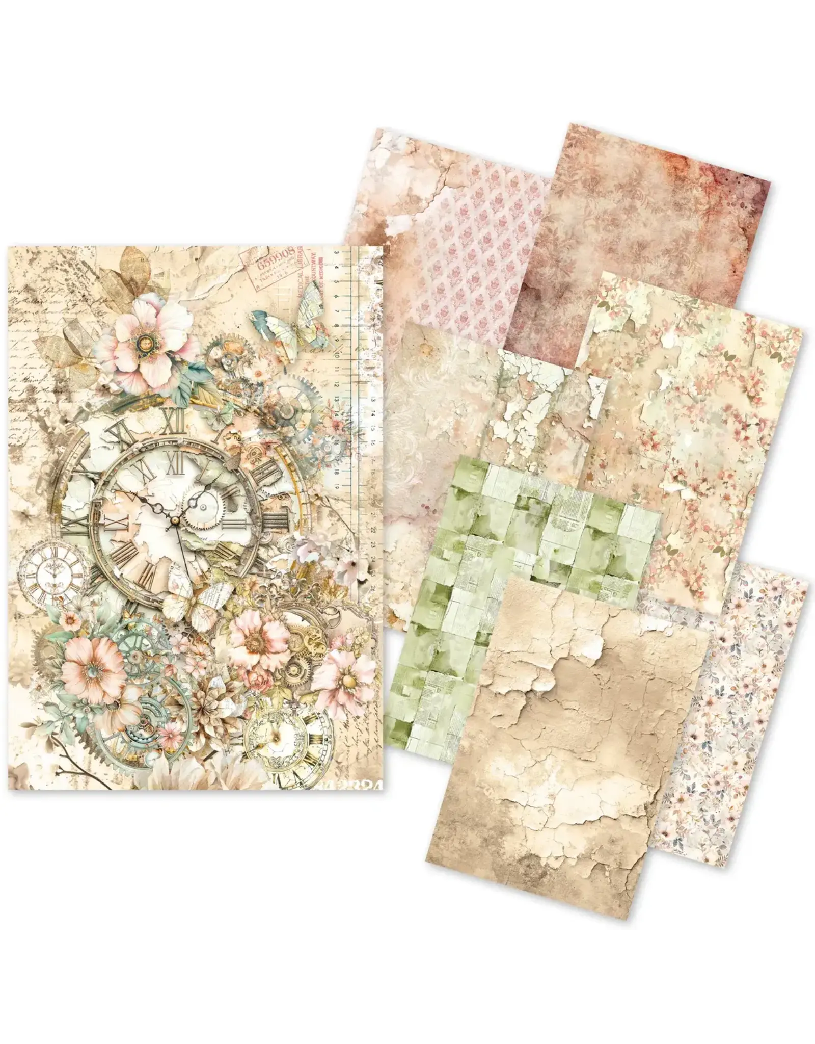 CIAO BELLA CIAO BELLA CRAFTMIX LOST IN TIME MIXED A5 TISSUE & VELLUM PAPER 8/PK