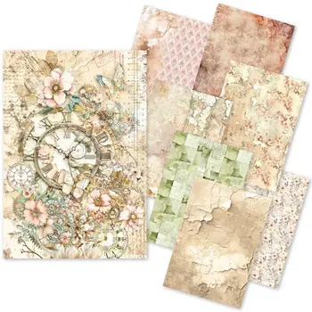 CIAO BELLA CIAO BELLA CRAFTMIX LOST IN TIME MIXED A5 TISSUE & VELLUM PAPER 8/PK