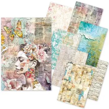 CIAO BELLA CIAO BELLA CRAFTMIX THE SOUND OF SPRING MIXED A5 TISSUE & VELLUM PAPER 8/PK
