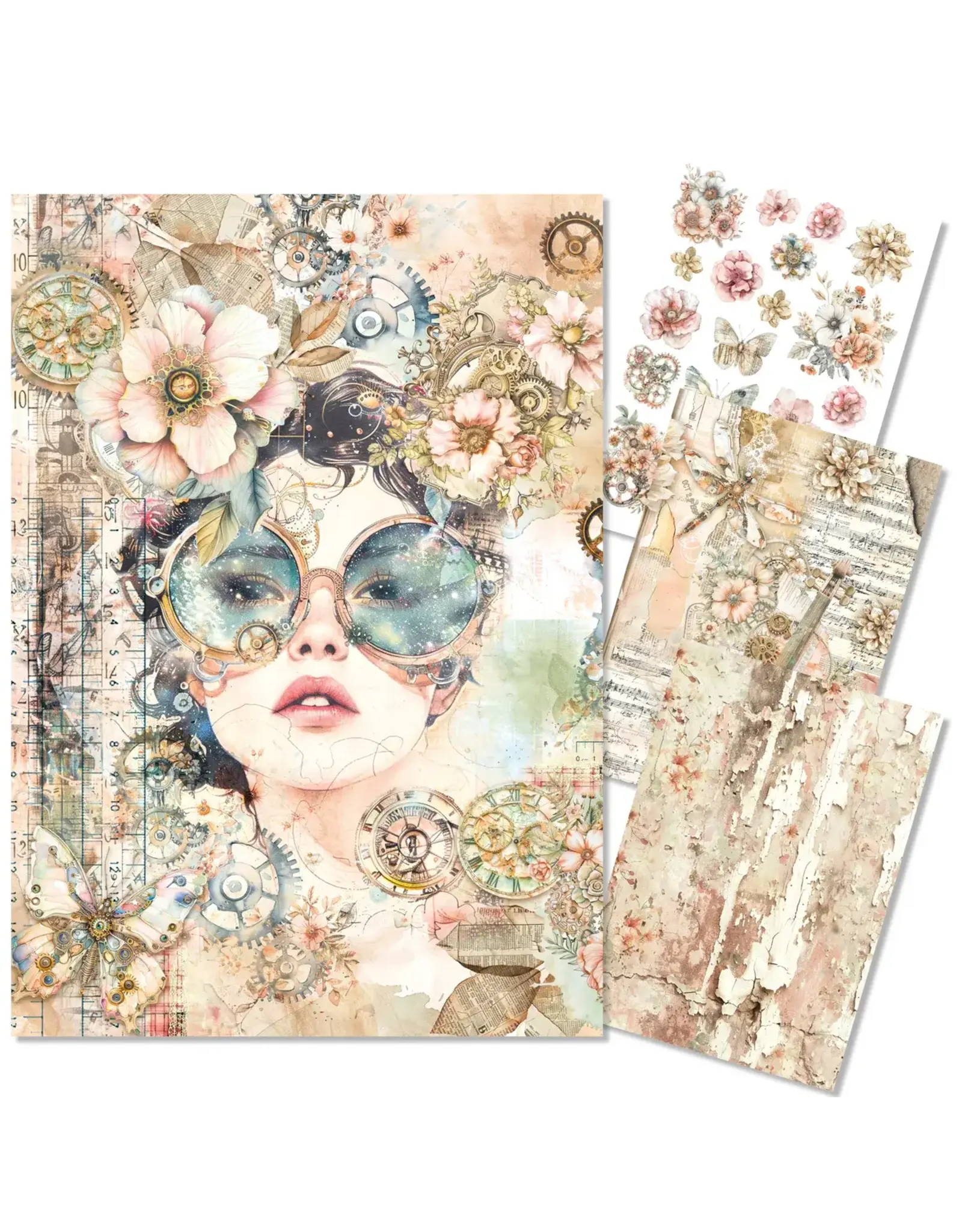 CIAO BELLA CIAO BELLA LOST IN TIME A4 RICE PAPER 4 SHEETS