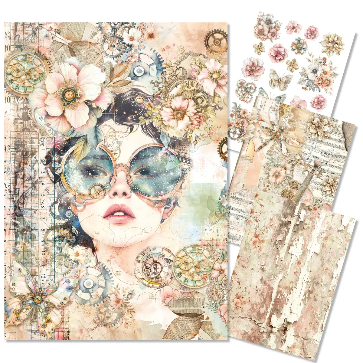 CIAO BELLA CIAO BELLA LOST IN TIME A4 RICE PAPER 4 SHEETS