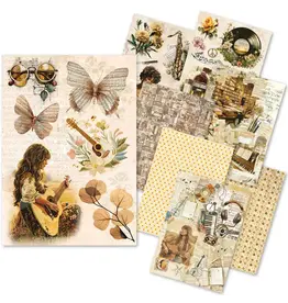 CIAO BELLA CIAO BELLA SEVENTIES MIXED A5 RICE PAPER 8/PK