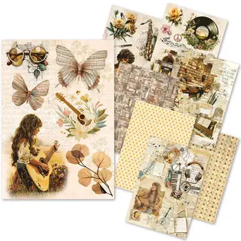 CIAO BELLA CIAO BELLA SEVENTIES MIXED A5 RICE PAPER 8/PK