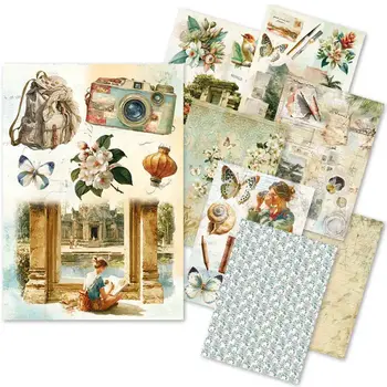 CIAO BELLA CIAO BELLA ASIA DIARY MIXED A5 RICE PAPER 8/PK