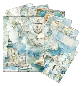 CIAO BELLA CIAO BELLA EDGE OF THE OCEAN MIXED A5 RICE PAPER 8/PK