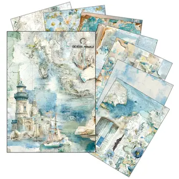 CIAO BELLA CIAO BELLA EDGE OF THE OCEAN MIXED A5 RICE PAPER 8/PK