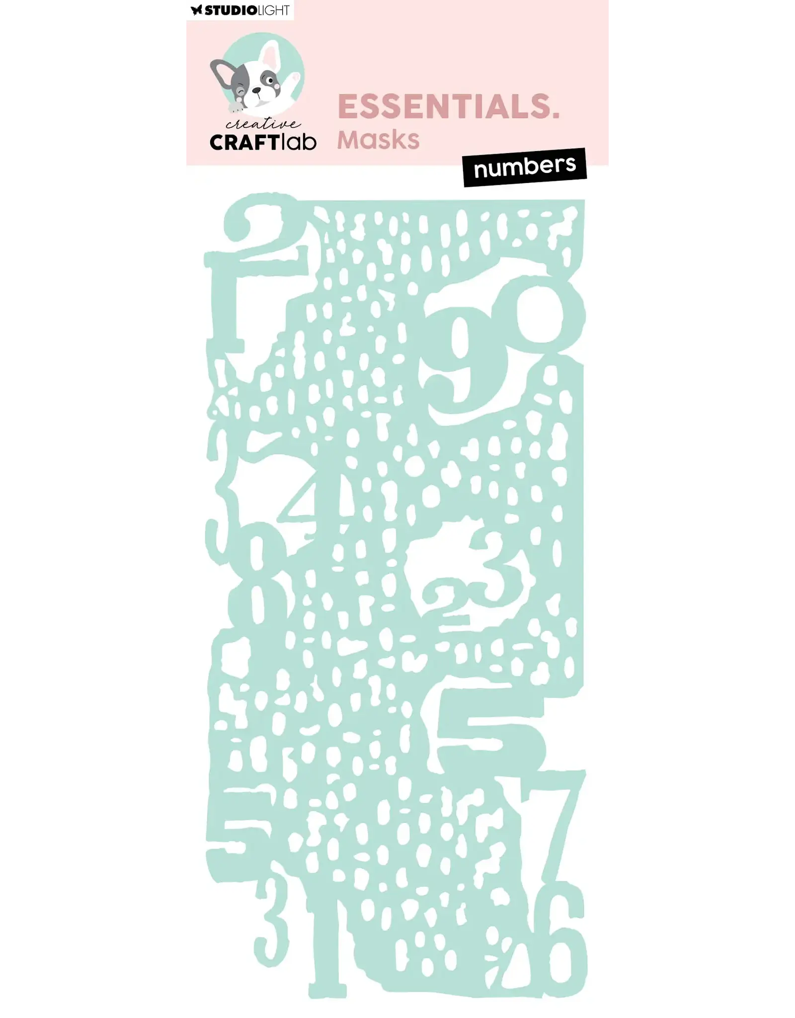 STUDIOLIGHT STUDIOLIGHT CREATIVE CRAFTLAB ESSENTIALS NUMBERS MASKS STENCIL