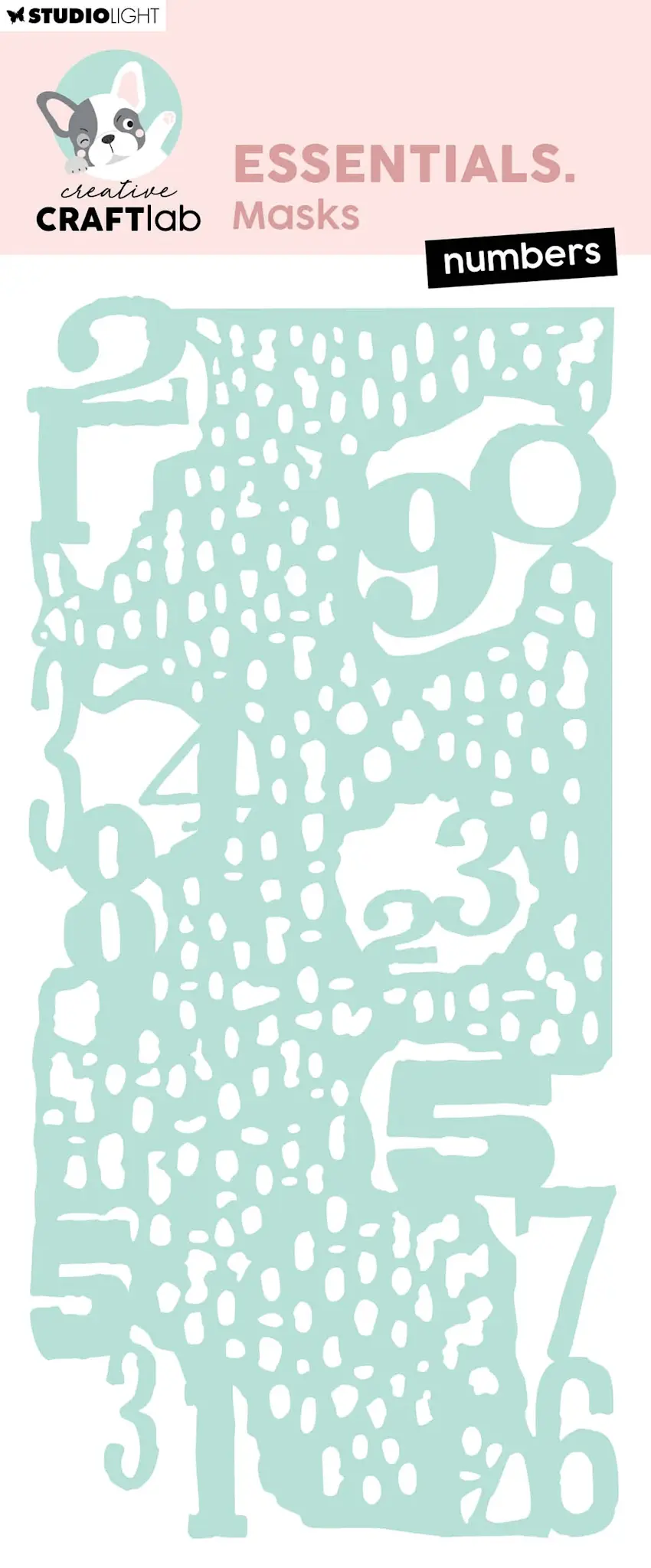 STUDIOLIGHT STUDIOLIGHT CREATIVE CRAFTLAB ESSENTIALS NUMBERS MASKS STENCIL