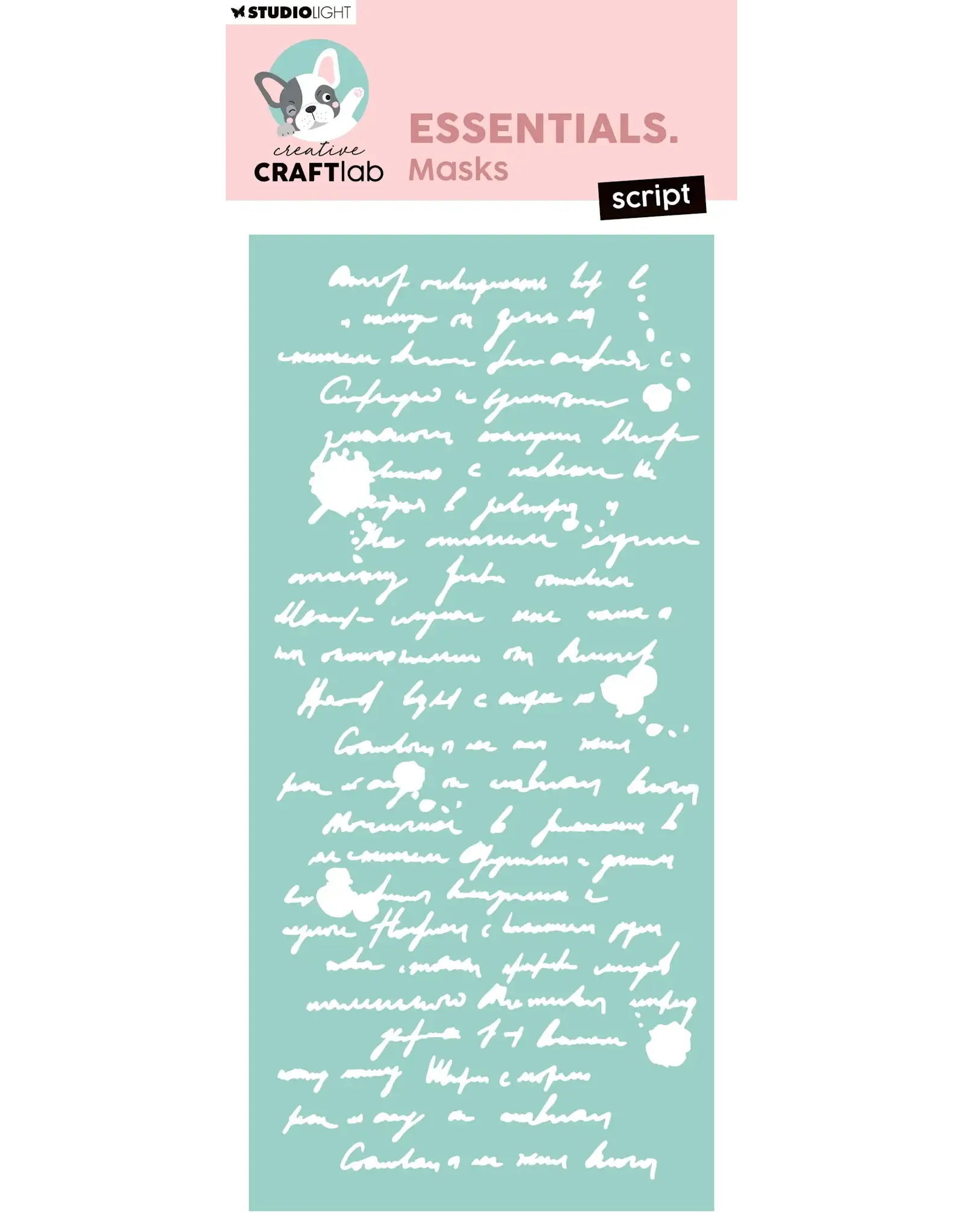 STUDIOLIGHT STUDIOLIGHT CREATIVE CRAFTLAB ESSENTIALS SCRIPT MASKS STENCIL