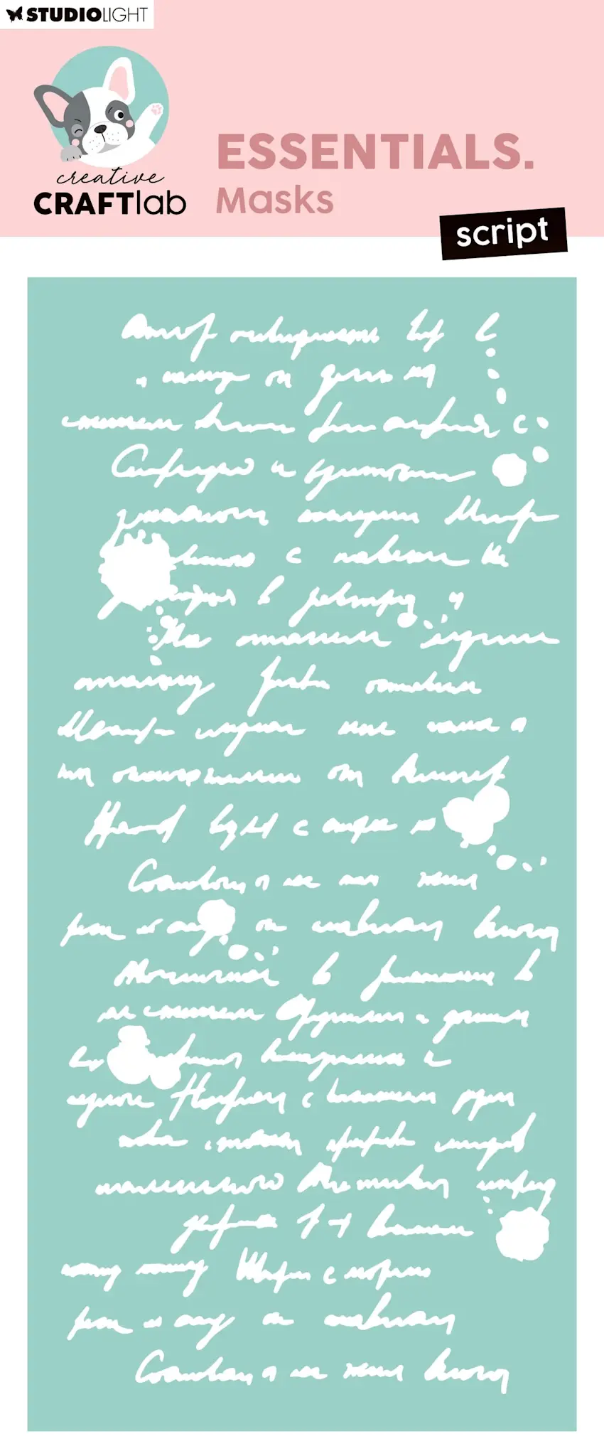 STUDIOLIGHT STUDIOLIGHT CREATIVE CRAFTLAB ESSENTIALS SCRIPT MASKS STENCIL