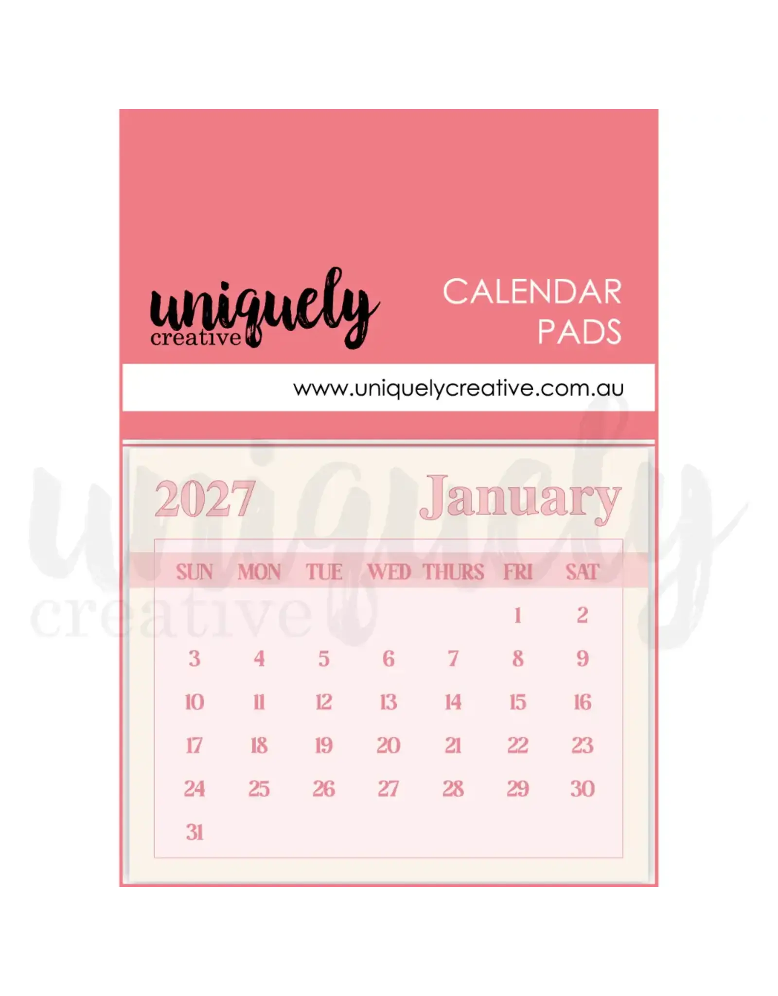 UNIQUELY CREATIVE UNIQUELY CREATIVE 2027 CALENDAR PADS