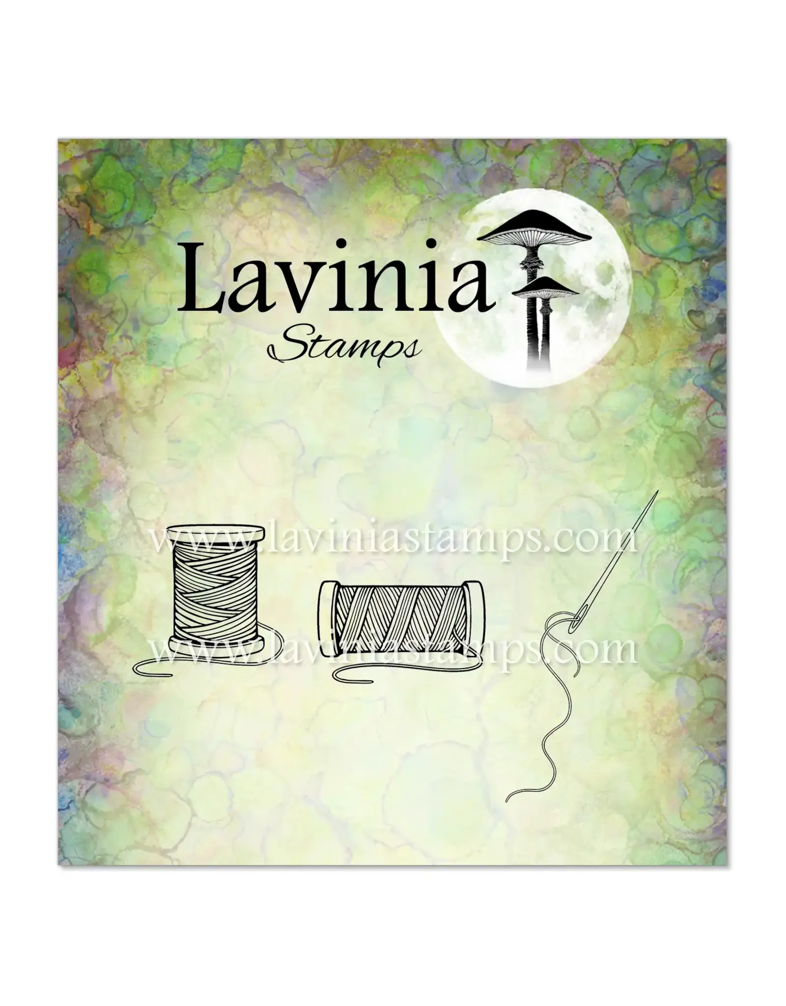 LAVINIA STAMPS LAVINIA STAMPS REELS & NEEDLE CLEAR STAMP SET