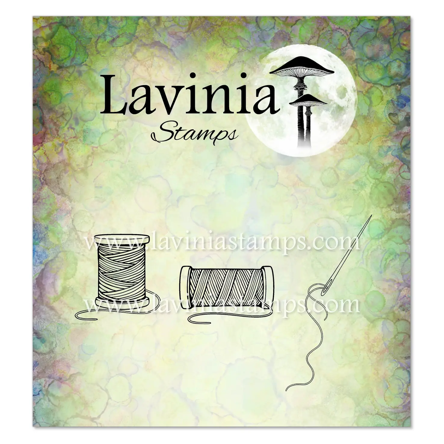LAVINIA STAMPS LAVINIA STAMPS REELS & NEEDLE CLEAR STAMP SET