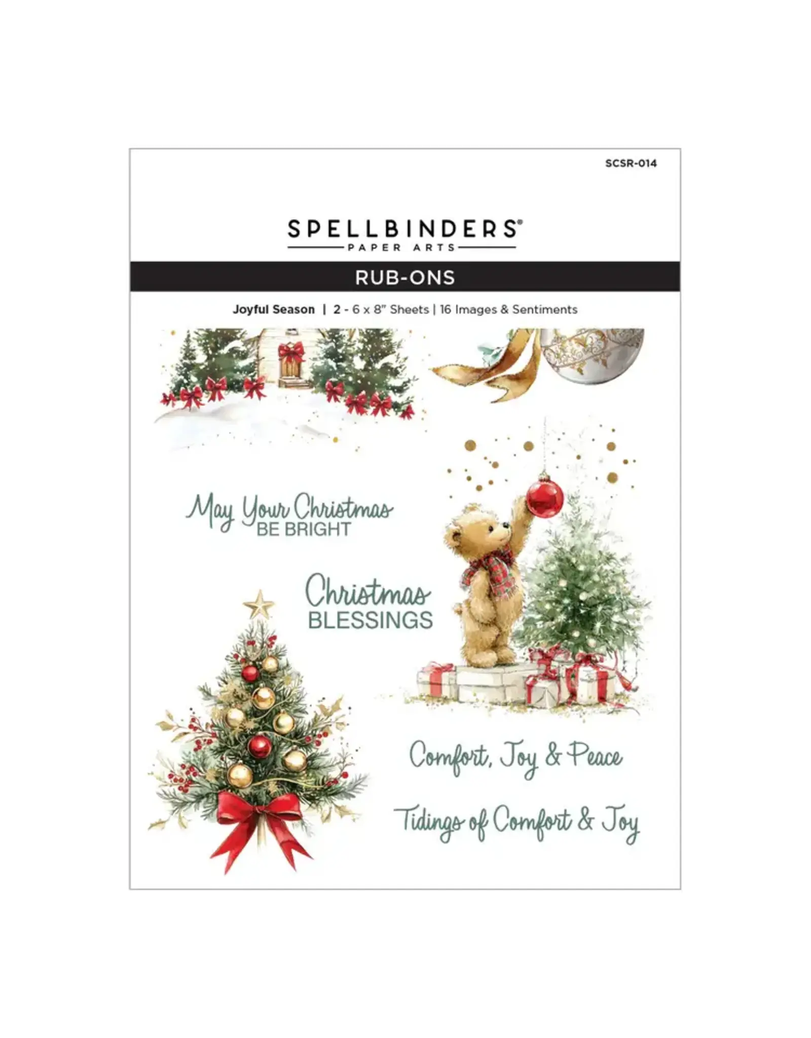 SPELLBINDERS SPELLBINDERS JOYFUL SEASON RUB-ON TRANSFERS