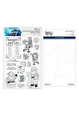 SPELLBINDERS SPELLBINDERS SIMON HURLEY NAUGHTY OR NICE CLEAR STAMP AND DIE BUNDLE