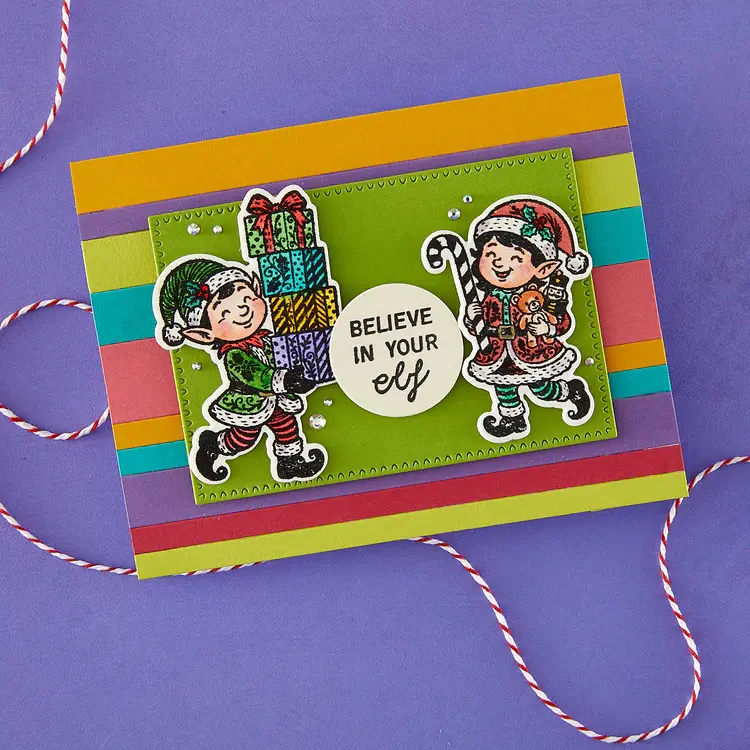 SPELLBINDERS SPELLBINDERS SIMON HURLEY NAUGHTY OR NICE CLEAR STAMP AND DIE BUNDLE