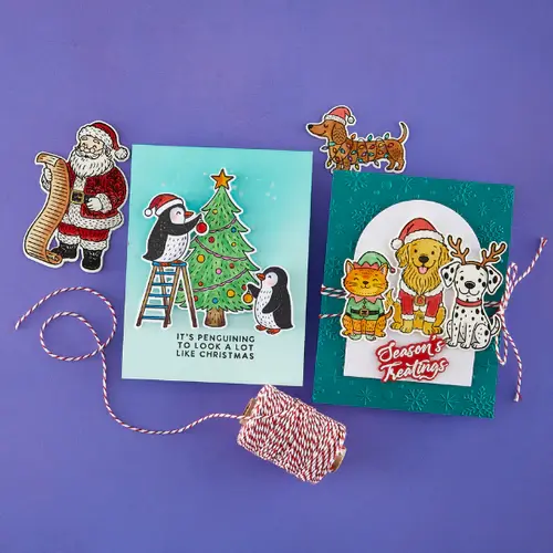 SPELLBINDERS SPELLBINDERS SIMON HURLEY NAUGHTY OR NICE CLEAR STAMP AND DIE BUNDLE