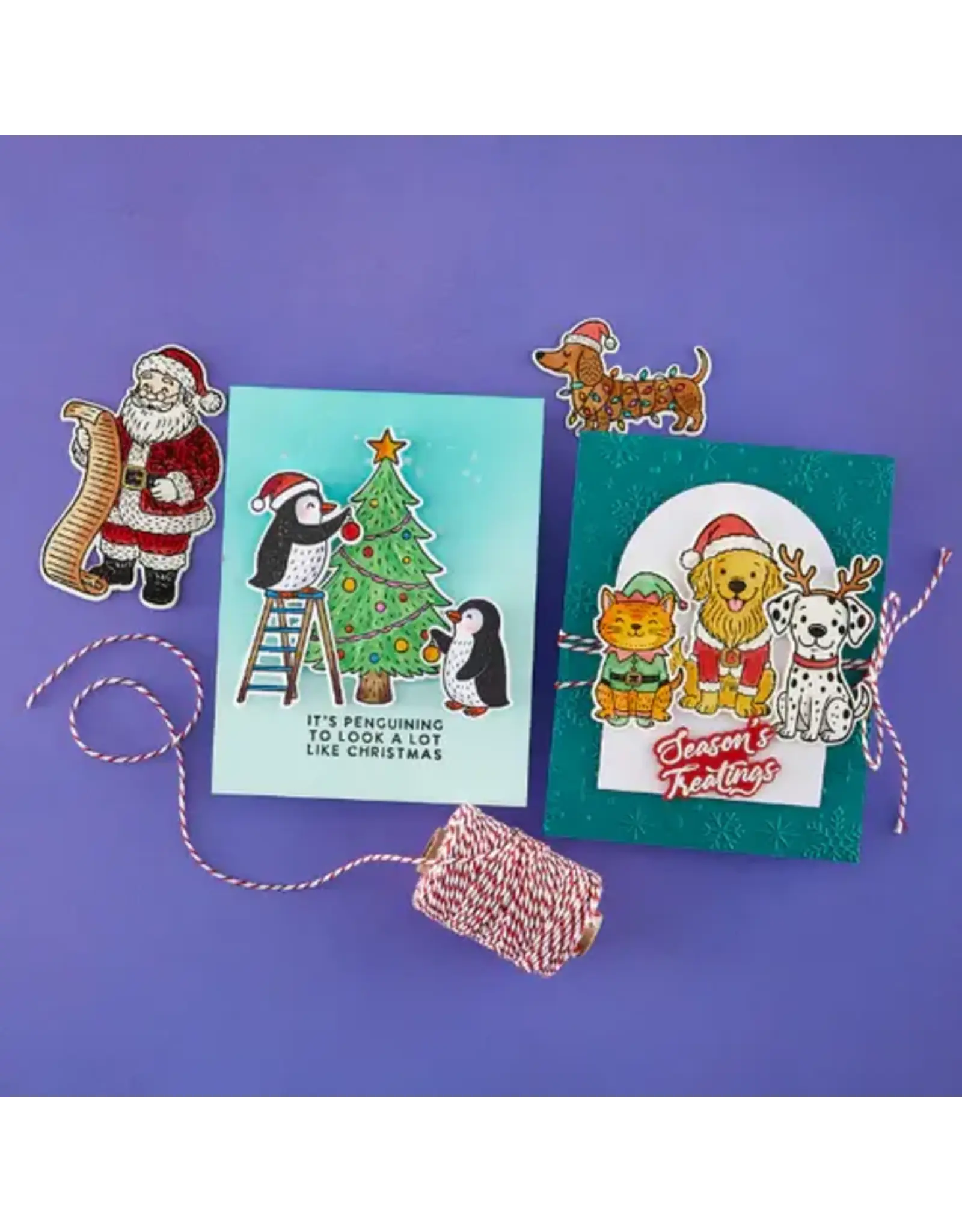 SPELLBINDERS SPELLBINDERS SIMON HURLEY NAUGHTY OR NICE CLEAR STAMP AND DIE BUNDLE