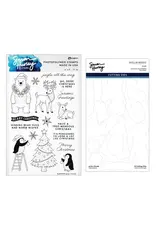 SPELLBINDERS SPELLBINDERS SIMON HURLEY POLAR FRIENDS CLEAR STAMP AND DIE BUNDLE
