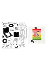HERO ARTS HERO ARTS FEELING FESTIVE CLEAR STAMP AND DIE SET