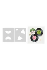 HERO ARTS HERO ARTS DROP THE NEEDLE LAYERING STENCIL SET