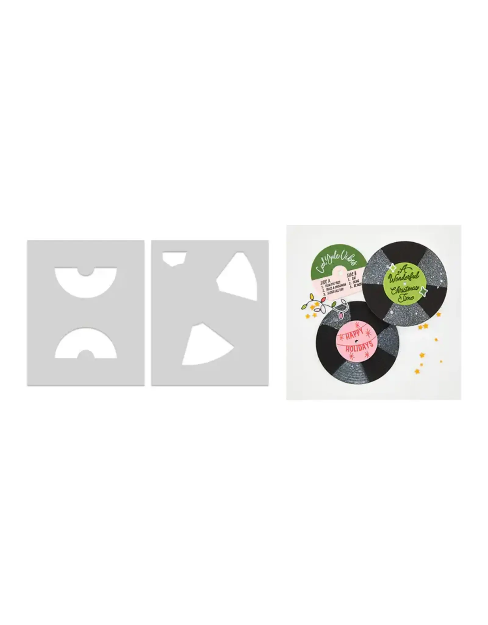 HERO ARTS HERO ARTS DROP THE NEEDLE LAYERING STENCIL SET