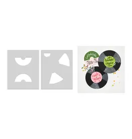HERO ARTS HERO ARTS DROP THE NEEDLE LAYERING STENCIL SET