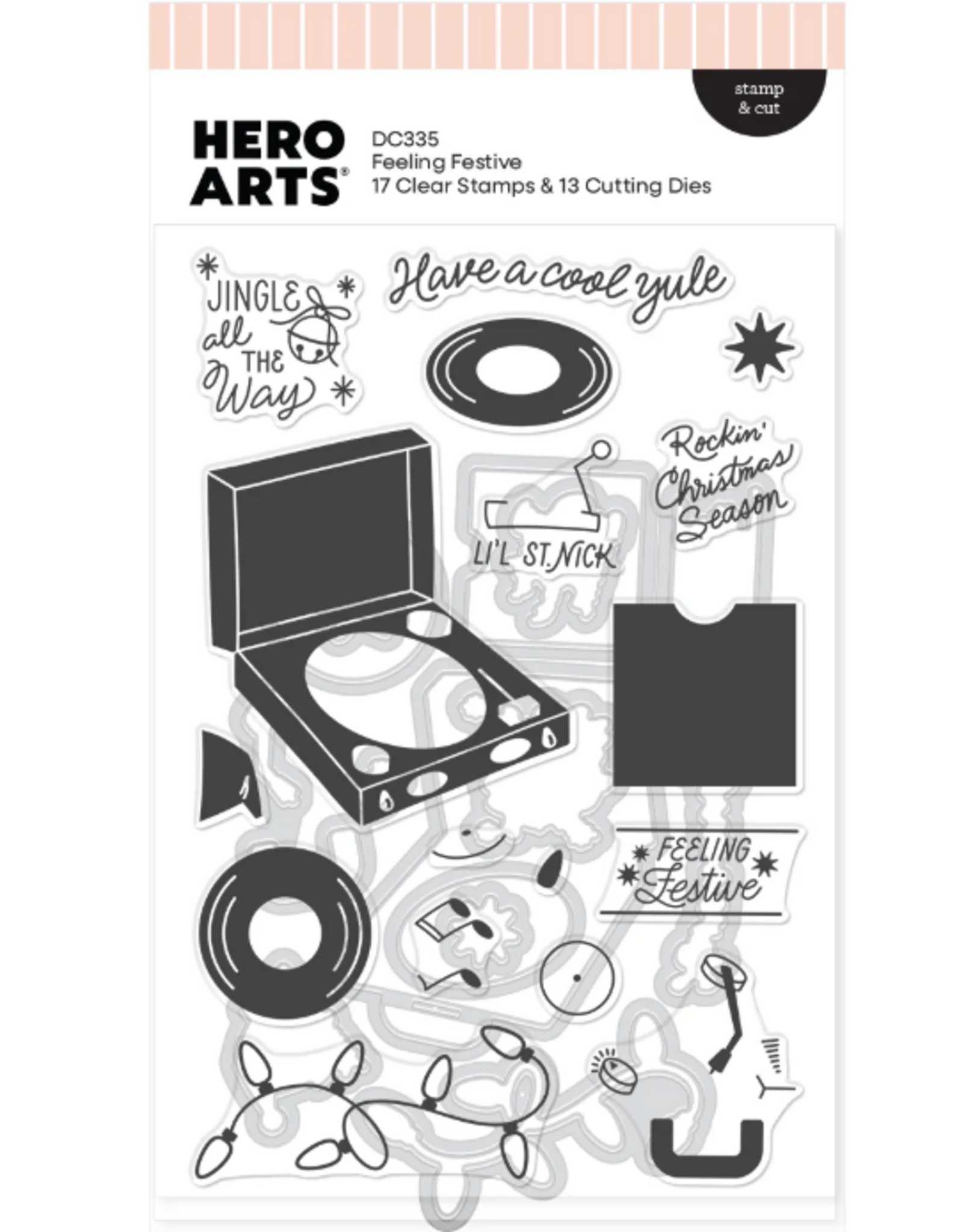 HERO ARTS HERO ARTS FEELING FESTIVE CLEAR STAMP SET