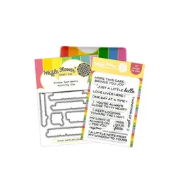 WAFFLE FLOWER WAFFLE FLOWER WINDOW SENTIMENTS CLEAR STAMP SET AND DIE COMBO