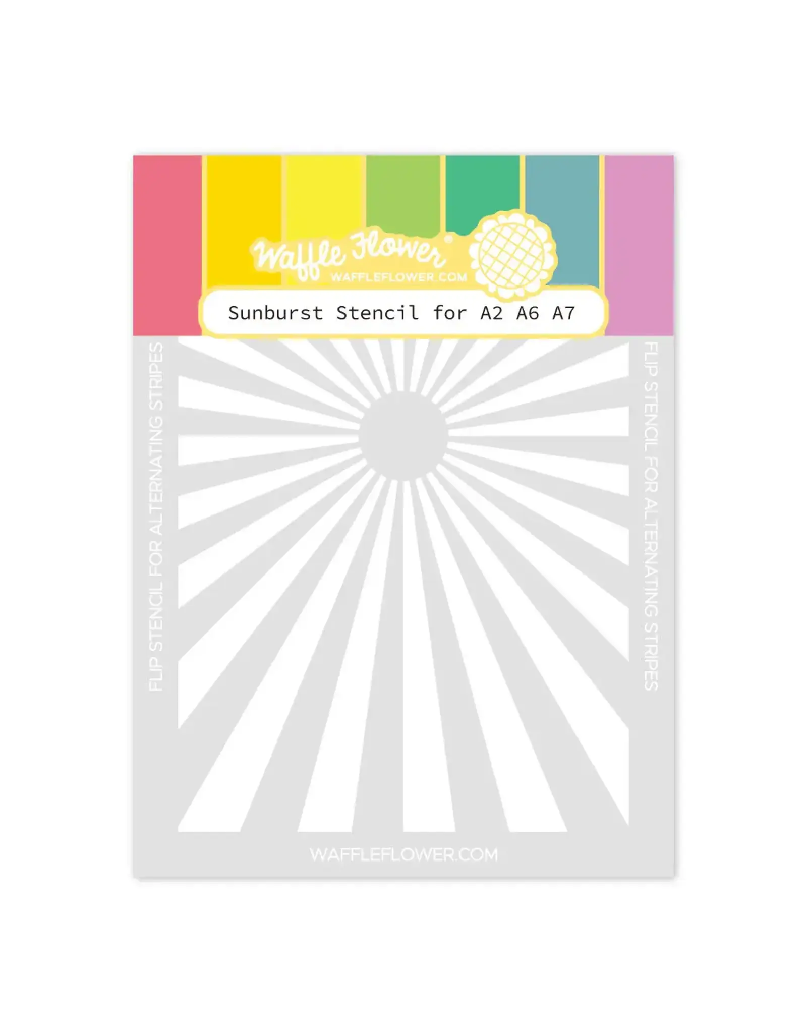 WAFFLE FLOWER WAFFLE FLOWER SUNBURST STENCIL