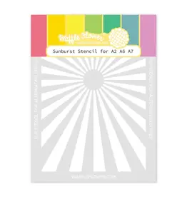 WAFFLE FLOWER WAFFLE FLOWER SUNBURST STENCIL